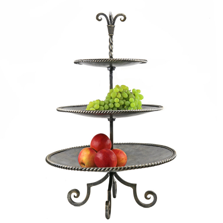 Murano Art Collection Iron 3 Tiered Stand Wayfair